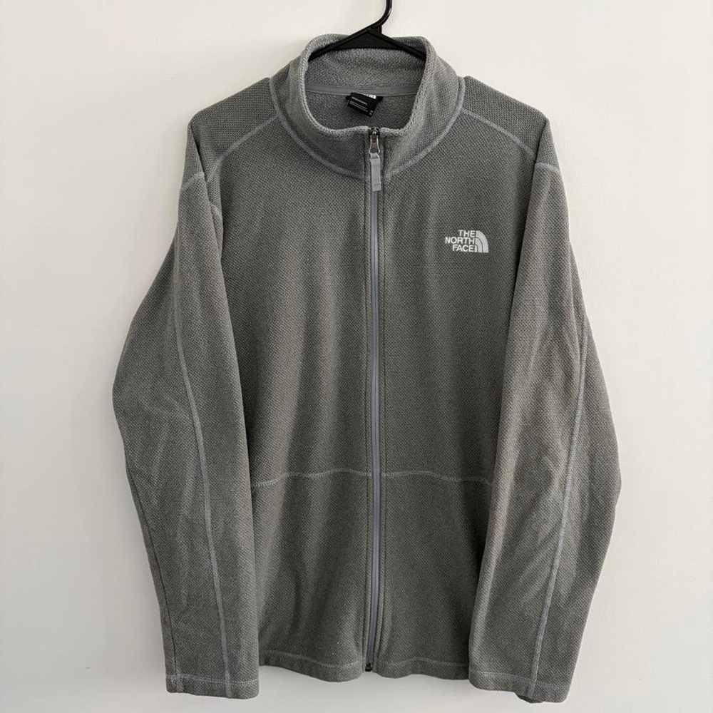 The North Face‎ grey fleece jacket Size XL